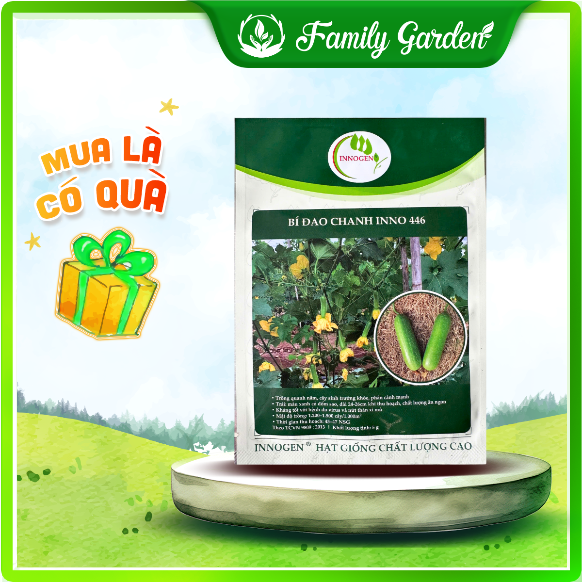 Hạt Giống Bí Đao Chanh INNO 446 | Gói 6gr