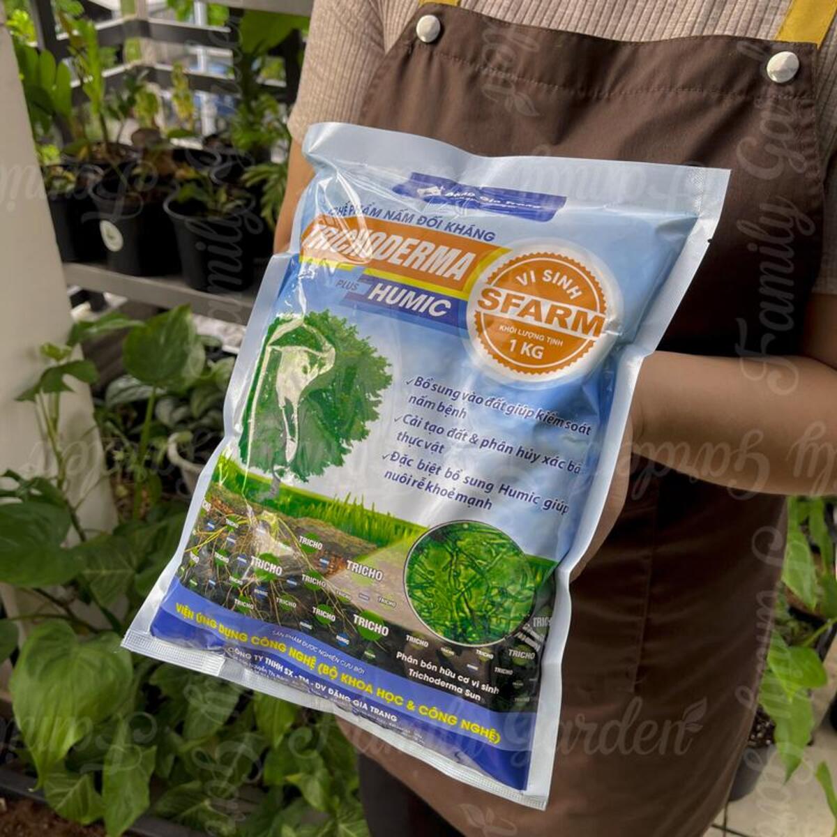 Chế phẩm sinh học nấm trichoderma dạng bột hay gọi là nấm đối kháng