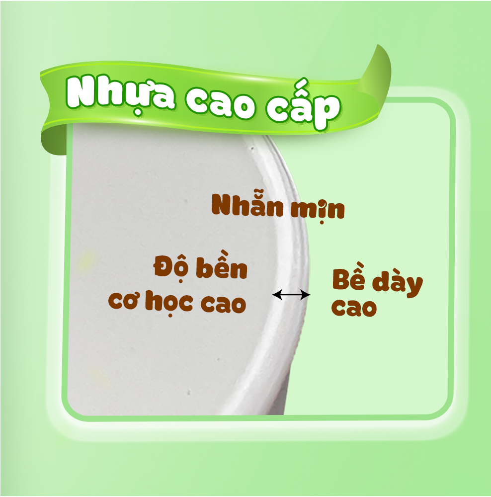 Nhựa nguyên sinh đảm bảo an toàn cho cây và người dùng