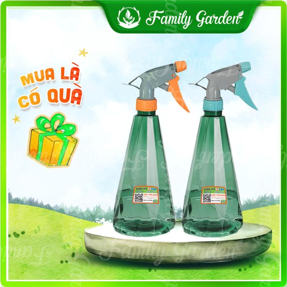 Bình xịt tưới cây SUVINA 0.5L - Độc quyền Family Garden