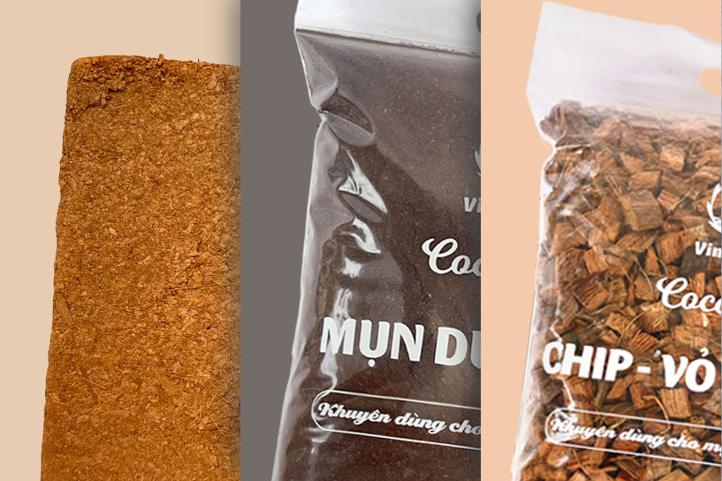 So sánh ưu - nhược điểm từng loại giá thể xơ dừa