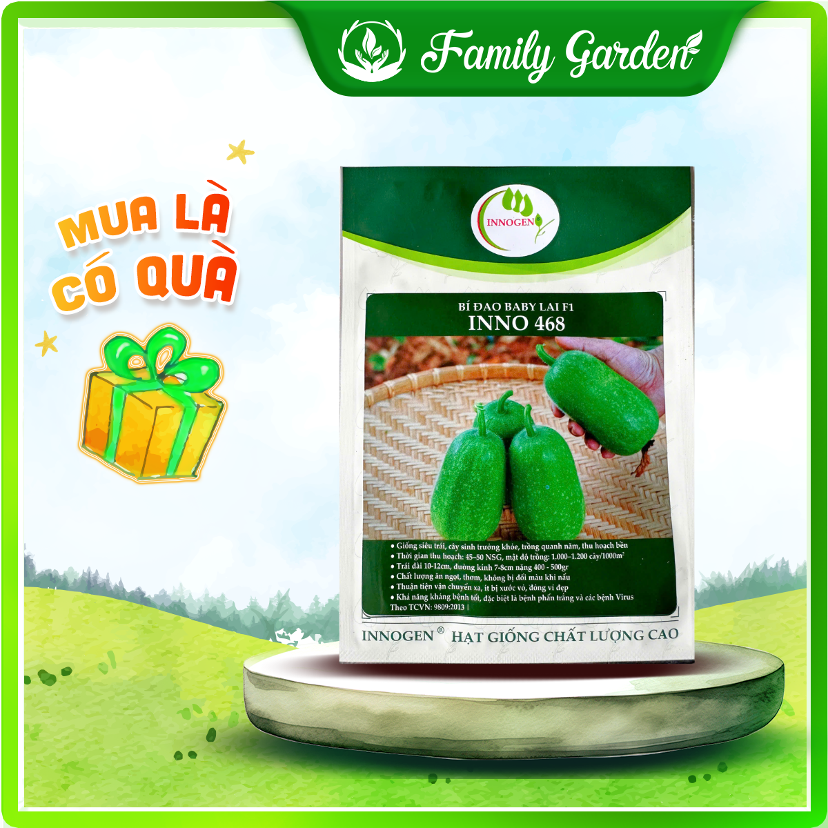 Hạt giống bí đao baby lai F1 - Độc quyền Family Garden