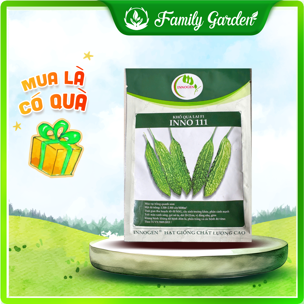 Hạt giống khổ qua lai INNO 111 - Độc quyền Family Garden