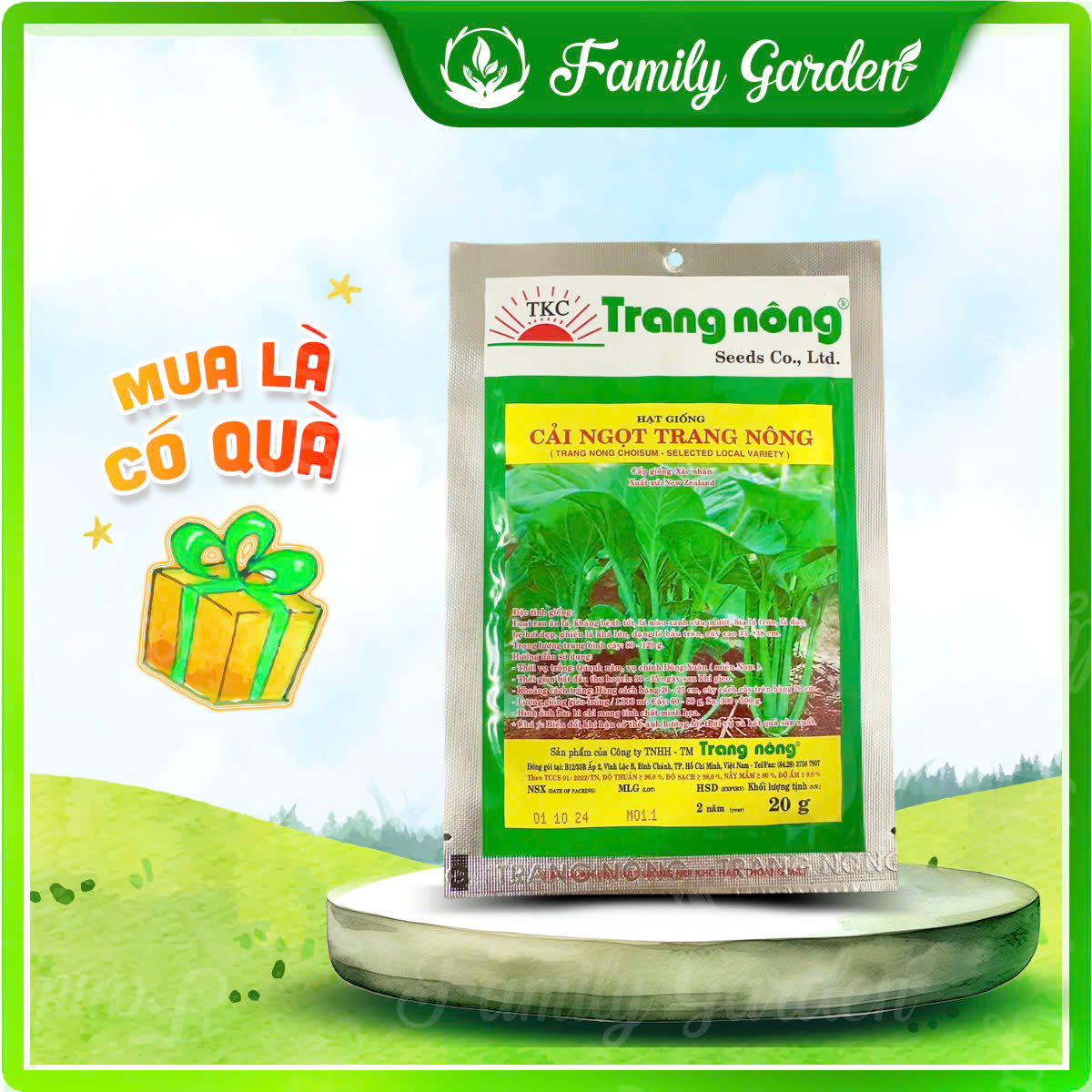 Hạt giống cải ngọt - Độc quyền Family Garden
